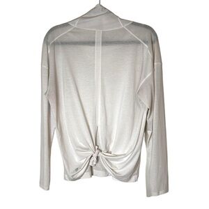 Lululemon Womens Long Sleeve Mock Neck Tie Back Shirt